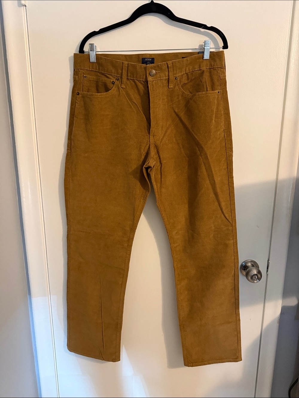 J. Crew Men’s Corduroy Pants in Mustard Brown